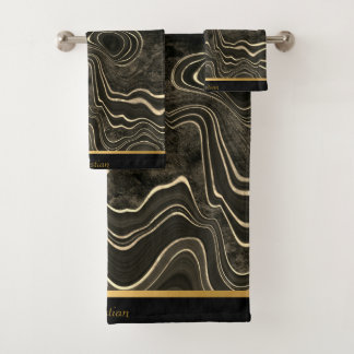 JEU DE SERVIETTES TRIM EN MARBRE LUXUEUX