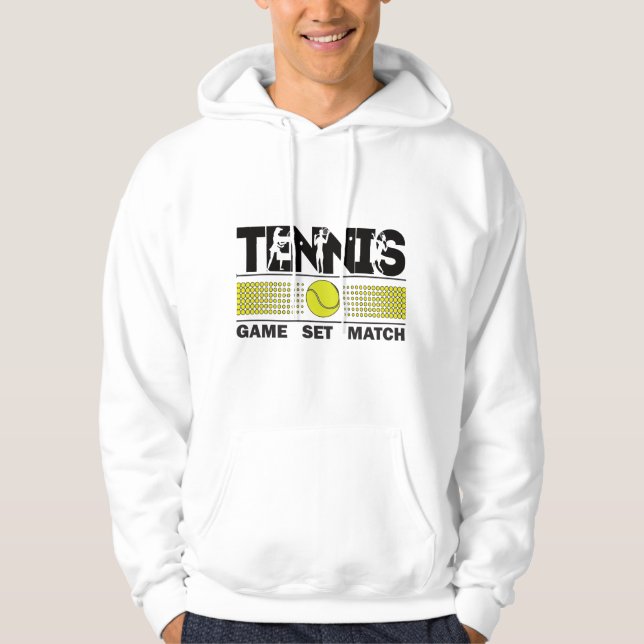 Jeu de Tennis Jeu Match Sweat - shirt à capuche (Devant)