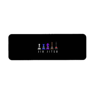 jeu d'échec jiu jitsu, cadeau bjj avec texte.