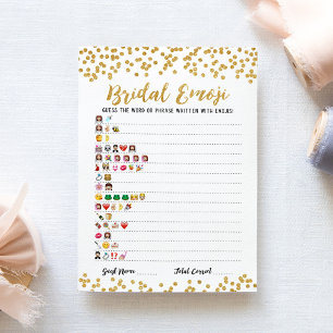 Jeu d'emoji de mariage avec réponses Carte de show