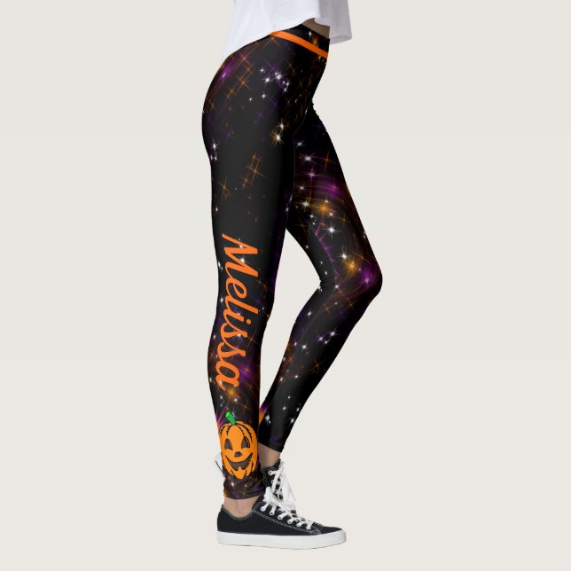 Jeu d'Halloween ou traiter Leggings Citrouille (Droite)