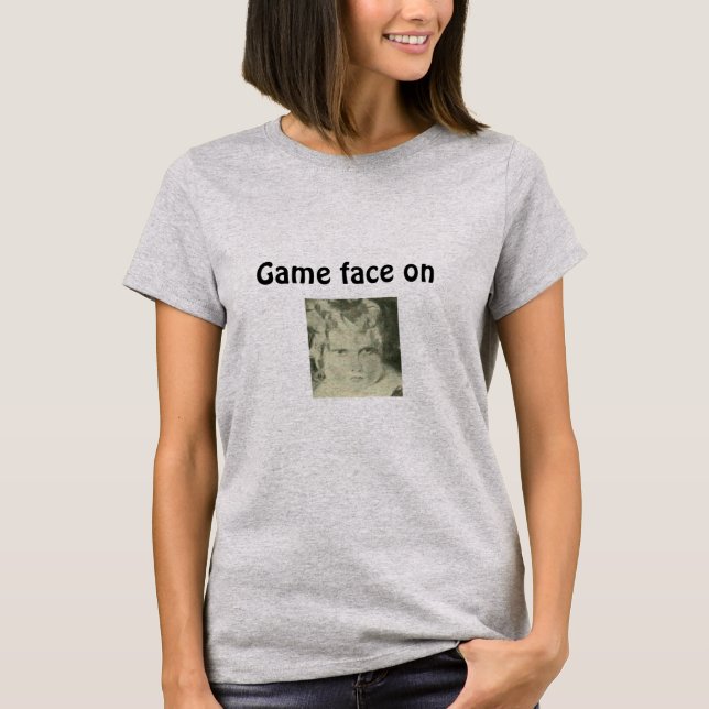 Jeu face sur Citation T-shirt femme (Devant)