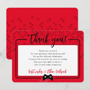 JEU MODERNE MERCI Bar Mitzvah rouge noir