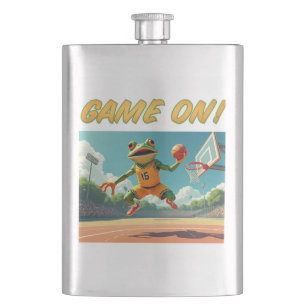 Jeu Sur Basketball Frog Flacon en acier inoxydable