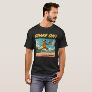 Jeu Sur Basketball Frog hommes noir T-shirt