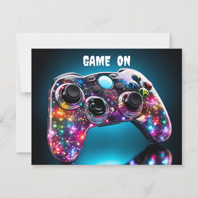 Jeu Sur Carte Postale Vibrante (Devant)
