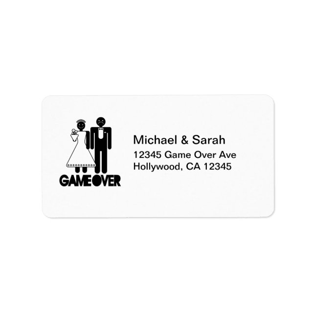 Jeu sur - Étiquette de adresse (Devant)