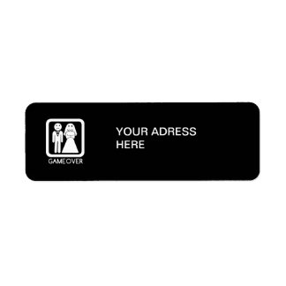 Jeu sur le étiquette d'adresse