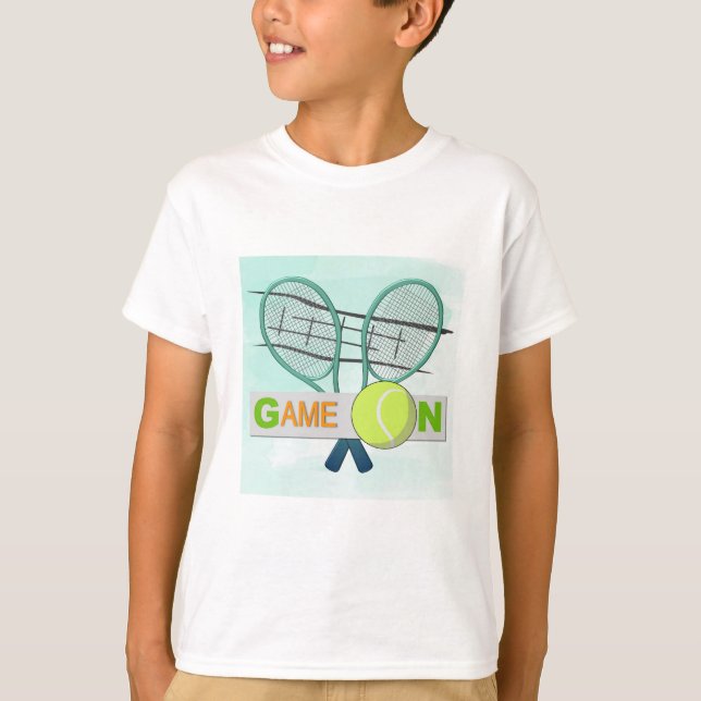 Jeu sur le T-shirt de tennis (Devant)