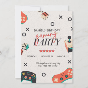 Jeu vidéo Invitation Anniversaire