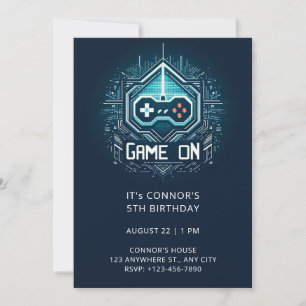 Jeu vidéo Invitation Anniversaire