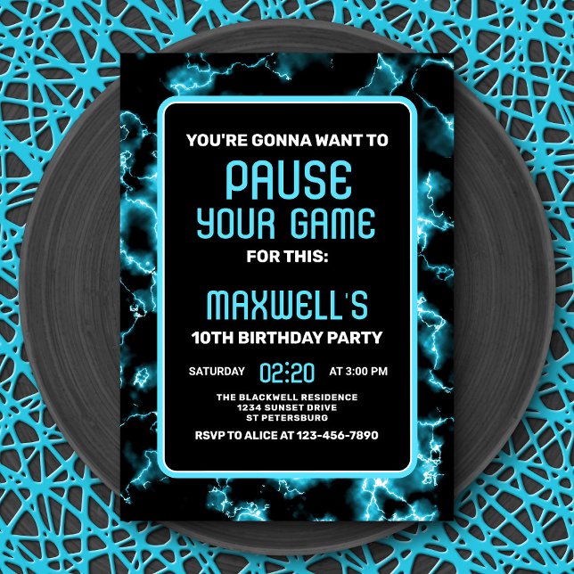 Jeu vidéo Invitation Anniversaire (Créateur téléchargé)