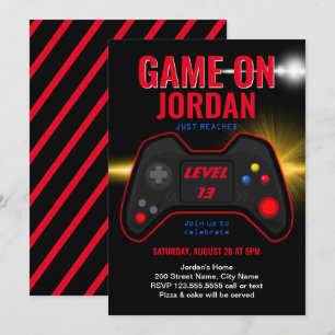 Jeu vidéo Invitation Anniversaire
