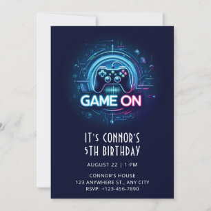 Jeu vidéo Invitation Anniversaire