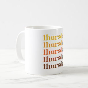 Jeudi Jeudi, Thanksgiving, Café Mug
