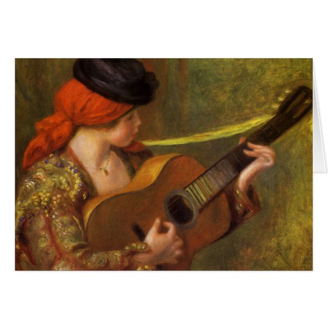 Jeune Espagnole avec guitare par Pierre Renoir (Devant horizontal)