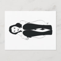 Jeune femme assise