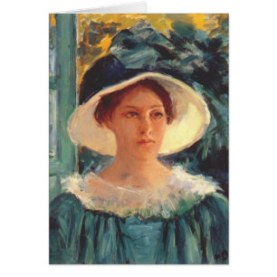 Jeune femme en vert, en plein air au soleil c. 191