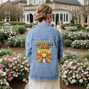 JEUNE FILLE BOHÉMIENNE Veste Denim VINTAGE