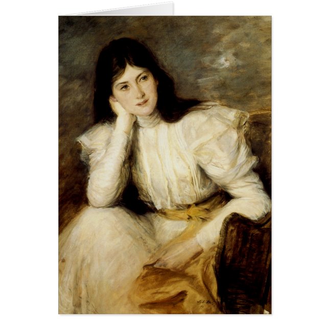 Jeune Fille Reveuse, Portrait de Berthi Capel (Front)