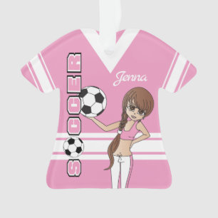 Jeune ⚽ Football mignonne fille   Rose