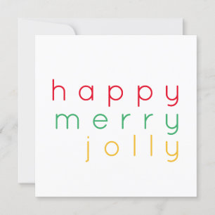 JEUNE JOYEUSE JOLLY JOLLY 5.25 Carré Carte de Noël