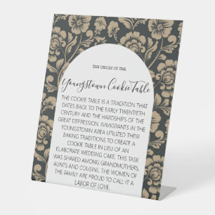 JEUNE MARIAGE DE SIGNE DE TABLEAU DE COOKIE