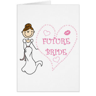 Jeune mariée d'avenir de brune