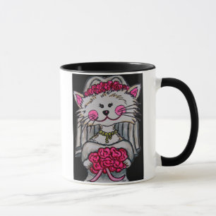 Jeune mariée de Kitty à être tasse