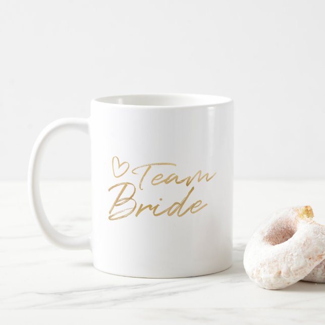 Jeune mariée d'équipe - tasse d'aluminium de faux (Avec donut)