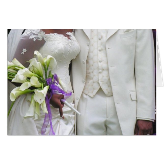 Jeune mariée et marié d'Afro-américain (Devant horizontal)
