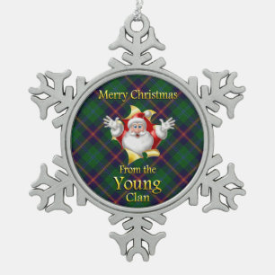 Jeune ornement de Noël de clan écossais
