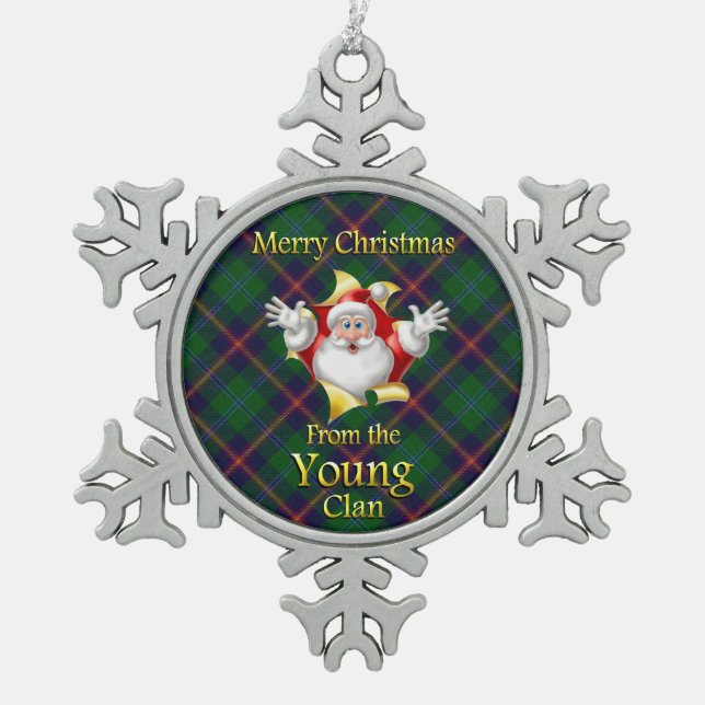Jeune ornement de Noël de clan écossais (Devant)
