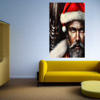 Jeune Père Noël | AI Art Poster