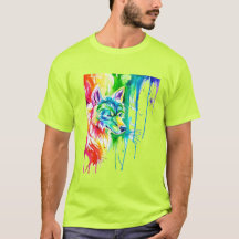Jeune Wolf T-shirt coloré beau et très gagné