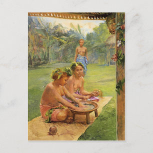 Jeunes Filles Préparer Kava - Carte Postale