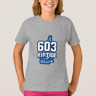 JEUNESSE Filles 603 T-shirt Riptide avec nom et nu