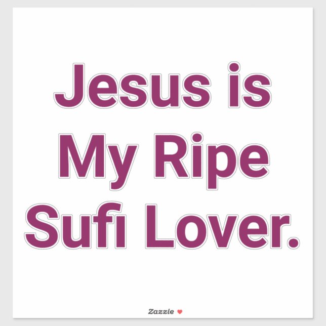 Jeuss is My Ripe Sufi Lover. Hankamer Artjunkhaus (Sheet)