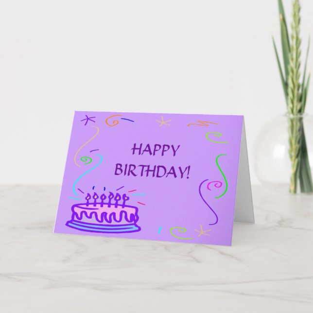 JEUX ANNIVERSAIRE ! Carte de vœux (Devant)