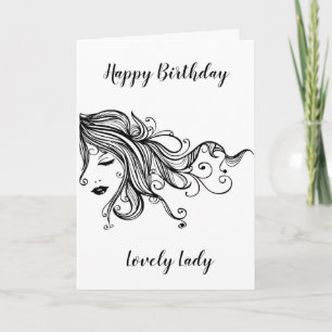 "JEUX ANNIVERSAIRE" **JOLIE DAME** CARTE