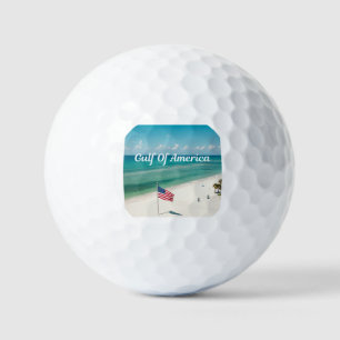 Jeux de balle de golf sur mesure patriotique