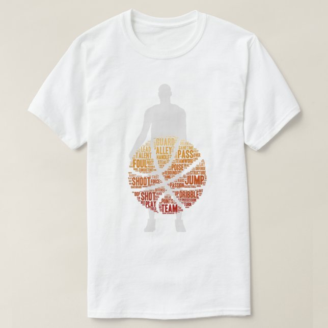 Jeux de basket-ball masculin féminin T-shirt blanc (Design devant)