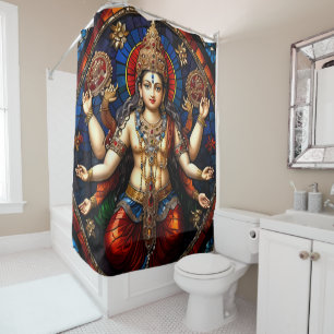 Jeux de rideaux colorés de douche Ganesh