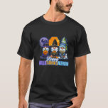 Jew Gnomes Halloween Thanksgiving Hanukkah Halloth T-Shirt<br><div class="desc">Jew Gnomes Halloween Thanksgiving Hanukkah HalloThanksNukkah Design. Get the dreidel out and celebrate three holidays with your gnomies! Pure 3in1 Minimalist outfit for a real thrifty kosher friend. Get it as matching family ugly sweater holiday gift idea. Wear it as Jewish Hallothanksmas costume with pumpkins spider, bats, skeleton in October...</div>