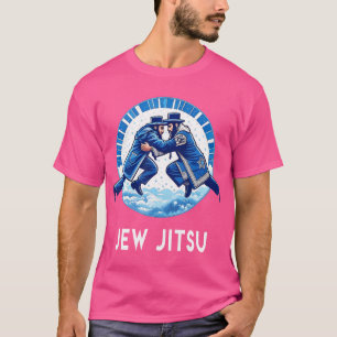 Jew Jitsu Karate Funny Hanukkah Jiu Jitsu Martial  T-Shirt