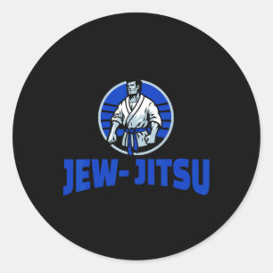 Jew Jitsu Master  Classic Round Sticker
