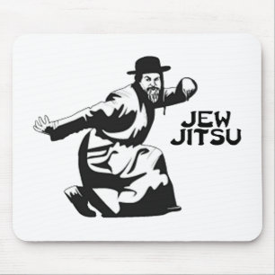 Jew Jitsu Mouse Pad Jewish Bar Mitzvah Gifts