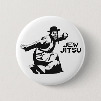 Jew Jitsu Pinback Butto | Jewish Bar Mitzvah Gifts 2 Inch Round Button