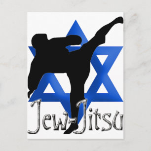 Jew Jitsu Postcard
