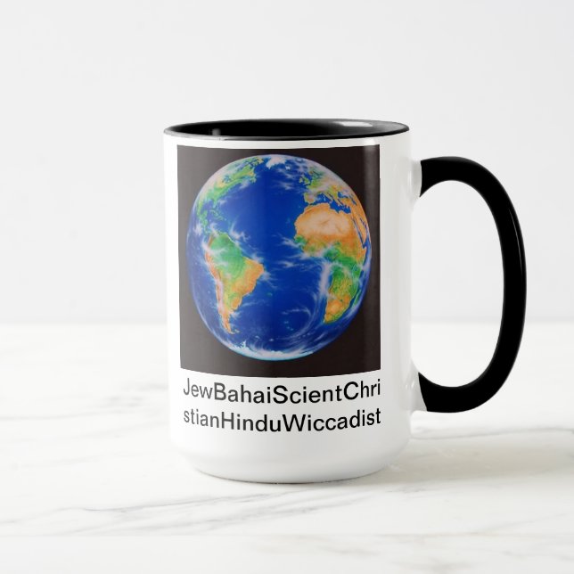 JewBahaiScientChristianHinduWiccadist Holiday Mug (Right)